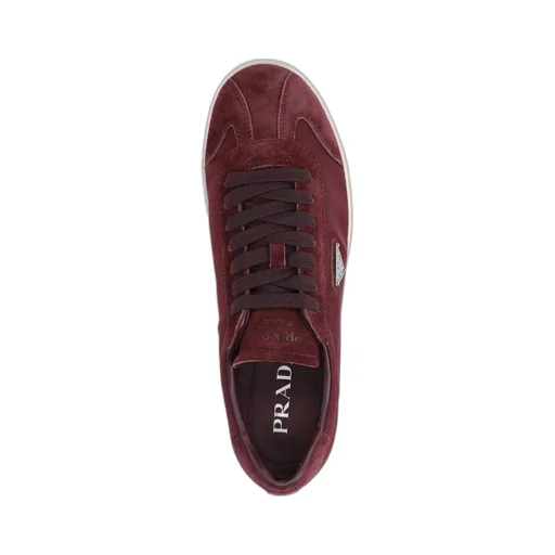 Black Fabric And Suede Sneakers