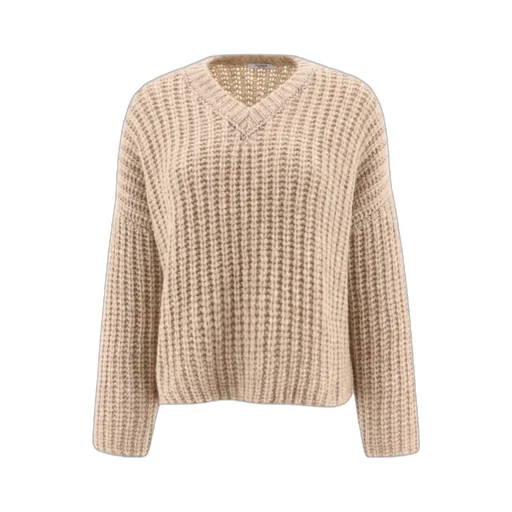 Ribbed V-Neck Sweater