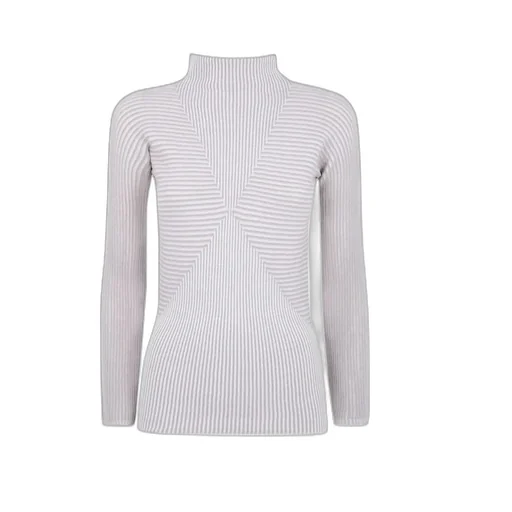 Striped Roll-Neck Sweater