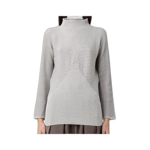 Striped Roll-Neck Sweater