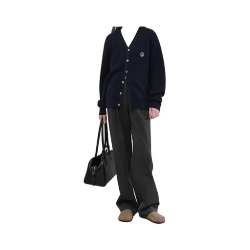 Dunst Logo Wool Cardigan