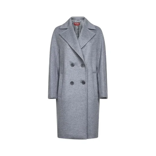 Max Mara Studio Agenda Double-Breasted Long Coat