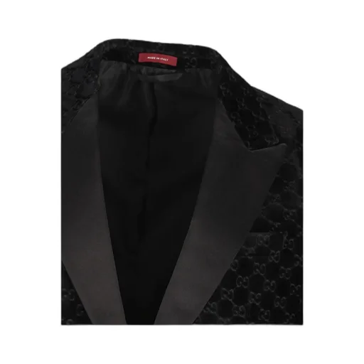 Gucci Gg Patterned Single Breasted Jacket