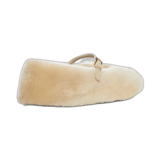 Shearling Ballet Flats