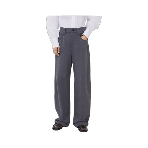 Brunello Cucinelli High Waisted Straight Leg Trousers