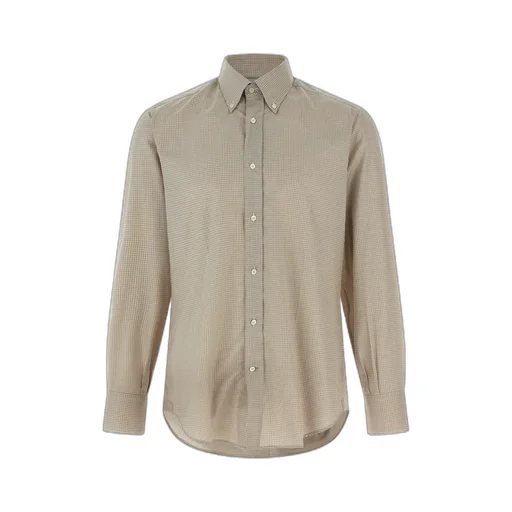 Brunello Cucinelli Checked Long Sleeved Shirt