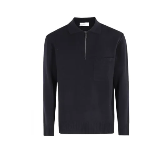 Long-Sleeved Polo Sweater