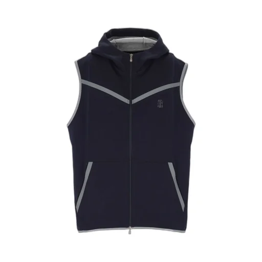 Brunello Cucinelli Logo Embroidered Gilet
