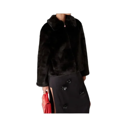 Faux Fur Zipper Casual Jacket