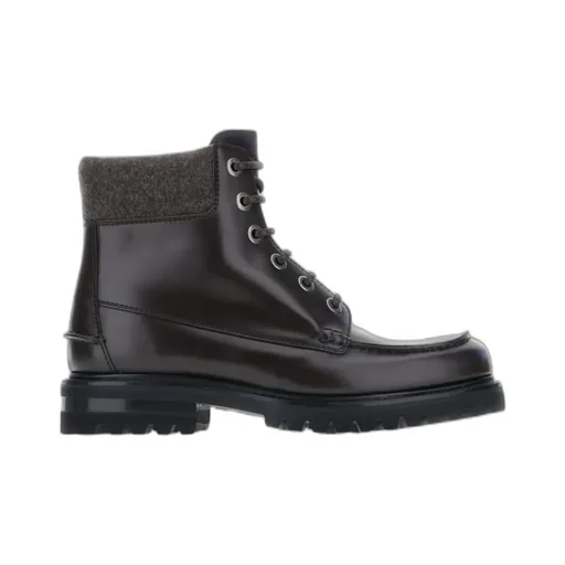 Padstow Leather Lace-Up Boots