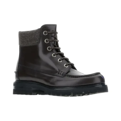 Padstow Leather Lace-Up Boots