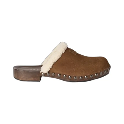 Suede Clogs