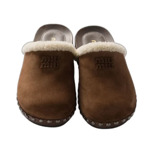 Suede Clogs