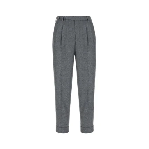 Embroidered Stretch Wool Blend Pants