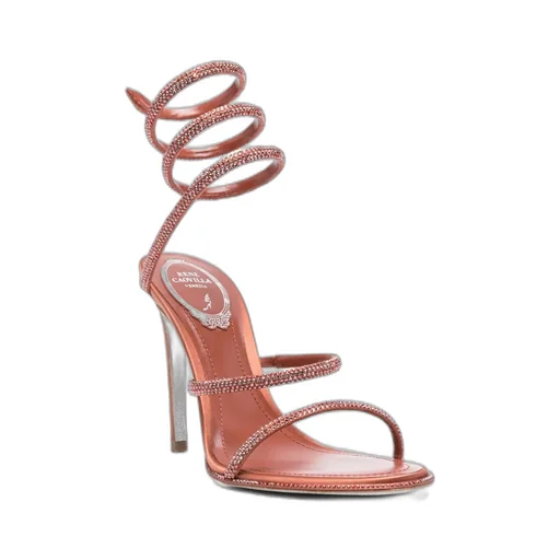 René Caovilla Embellished Heeled Sandals
