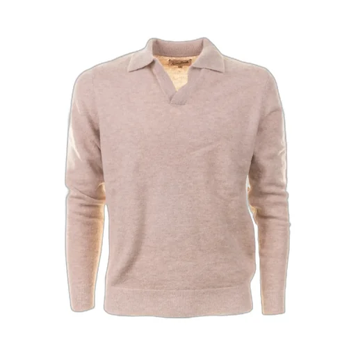 Mc2 Saint Barth Long-Sleeved Knitted Polo Shirt