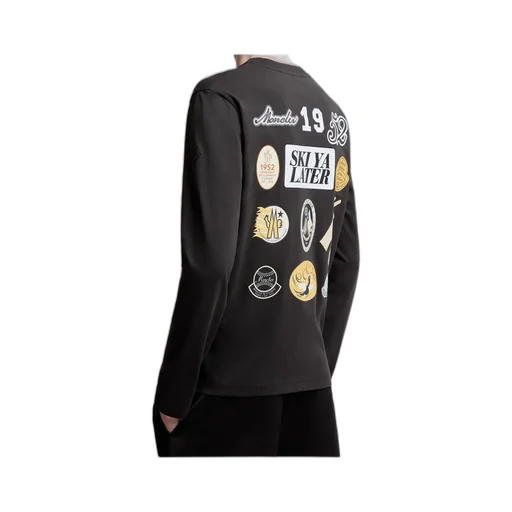 Cartoon Logos Long Sleeve Cotton T-Shirt
