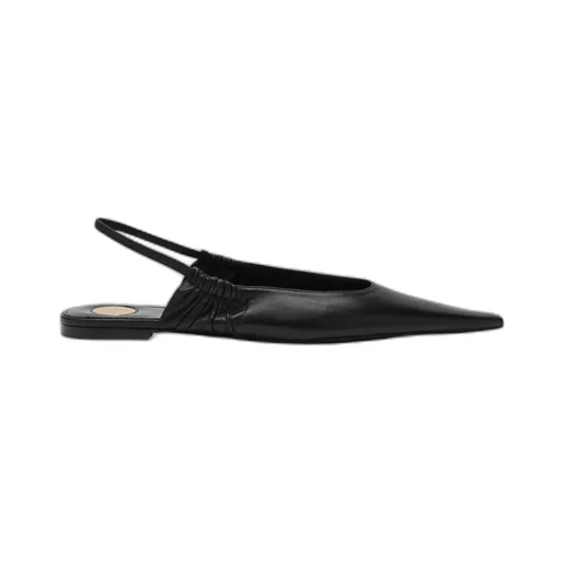 Saint Laurent Biarritz Pointed Toe Slingback Ballet Flats