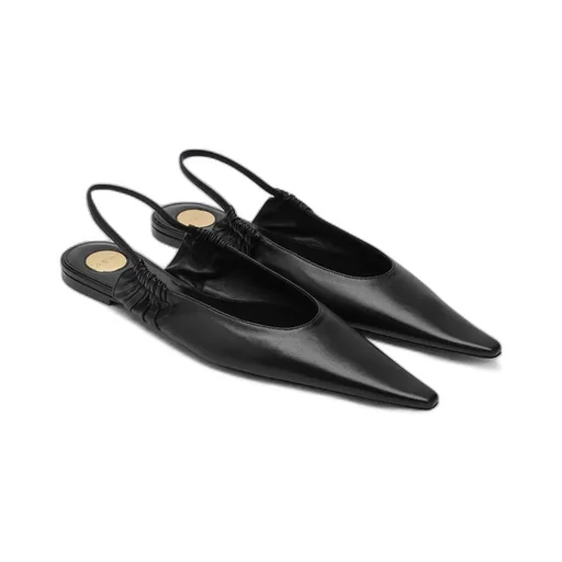 Saint Laurent Biarritz Pointed Toe Slingback Ballet Flats