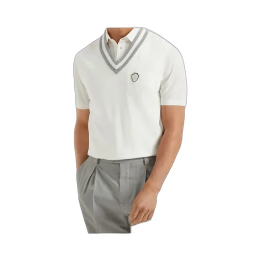 Brunello Cucinelli V-Neck Logo Embroidered Vest