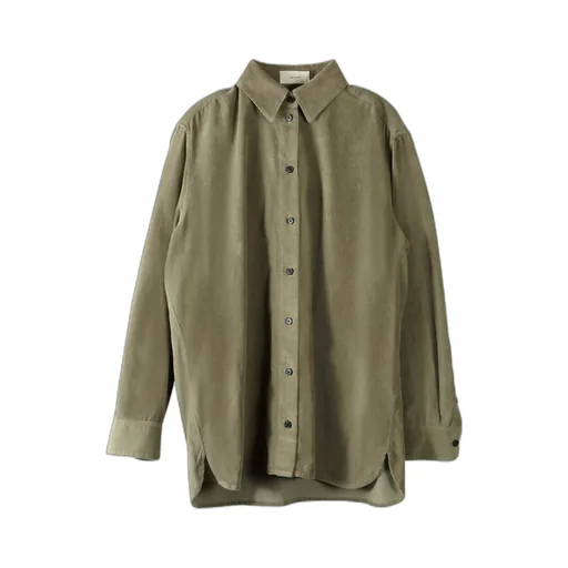 The Row Sisilia Corduroy Long-Sleeved Shirt