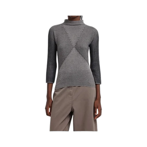 Emporio Armani Damier Long Sleeved Jumper