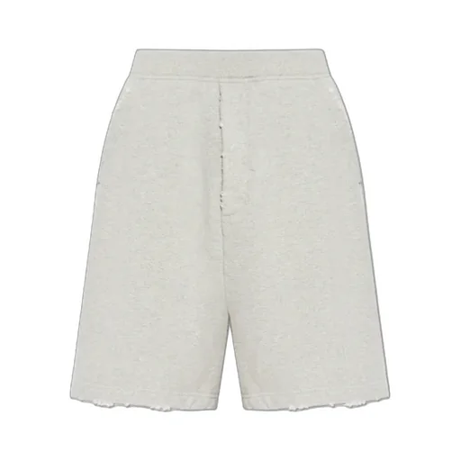 Dsquared2 Logo Printed Vintage Effect Distressed Shorts