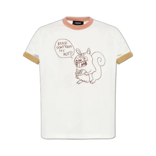 Dsquared2 Graphic Printed Crewneck T-Shirt