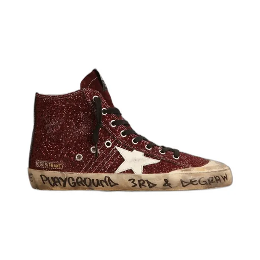 Golden Goose Deluxe Brand Francy Penstar Glittered Hi Sneakers