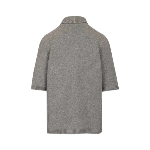 AlaÏA High Neck Ribbed Knit Jumper
