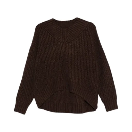 Ribbed V-Neck Sweater