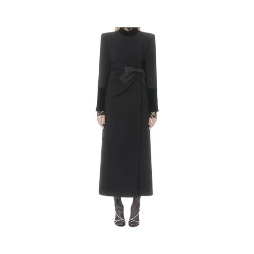 Bow-Detailed Coat