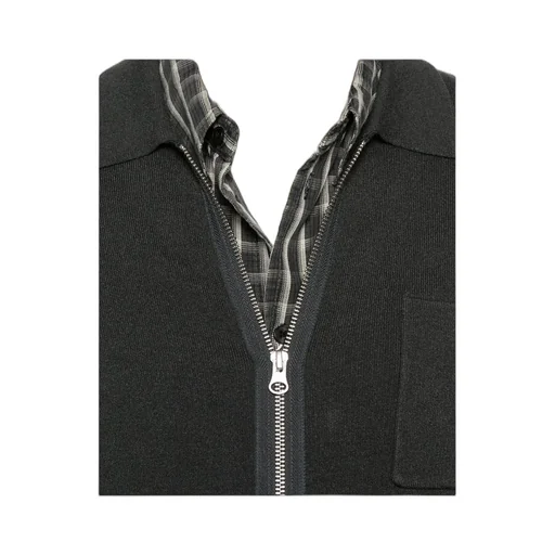 Zippered Long-Sleeved Sweater