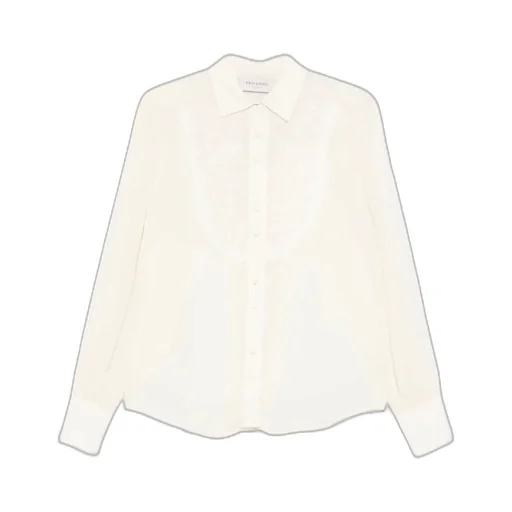 Embroidered-Collar Shirt
