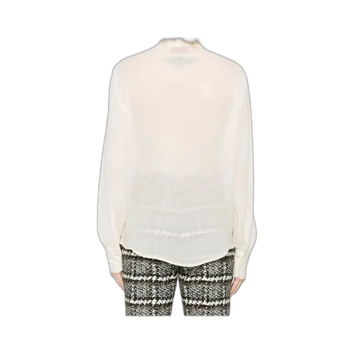 Embroidered-Collar Shirt