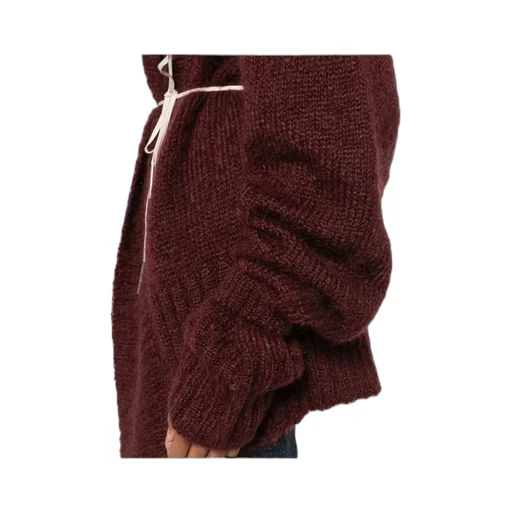 Lace-Up Cardigan Sweater