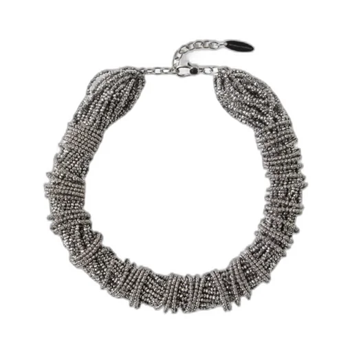 Vetro And Sterling Silver Choker