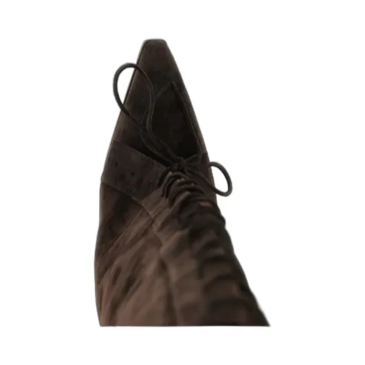 Paris Texas Jane Fold Over Lace-Up Boots