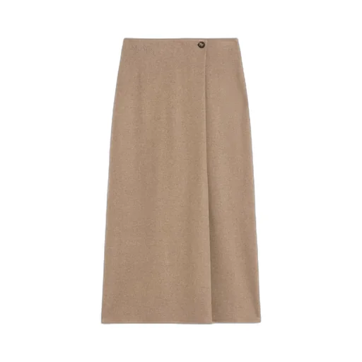 Stretch Cashmere Flannel Skirt