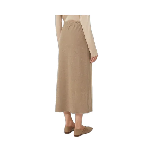 Stretch Cashmere Flannel Skirt