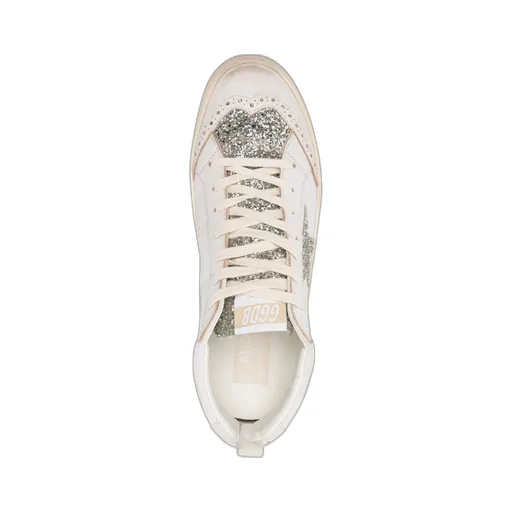 Golden Goose Deluxe Brand Mid Star Glittered Sneakers