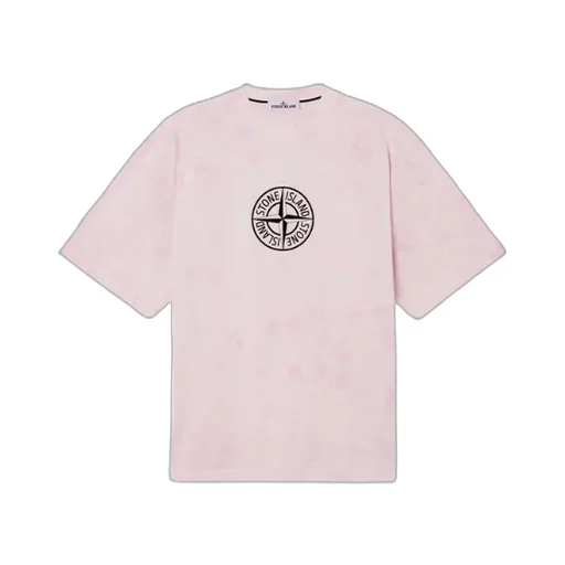 Stone Island Logo Printed Crewneck T-Shirt