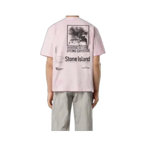 Stone Island Logo Printed Crewneck T-Shirt