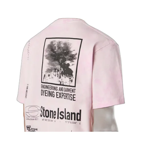 Stone Island Logo Printed Crewneck T-Shirt