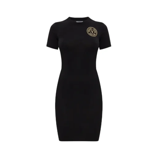 Versace Jeans Couture Logo Printed Mini Dress