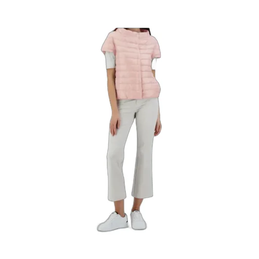 Quilted Short-Sleeved Down Jacket