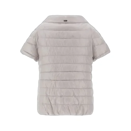 Quilted Short-Sleeved Down Jacket