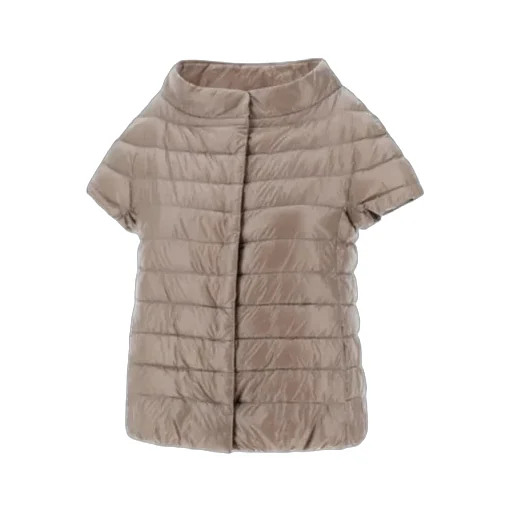 Quilted Short-Sleeved Down Jacket