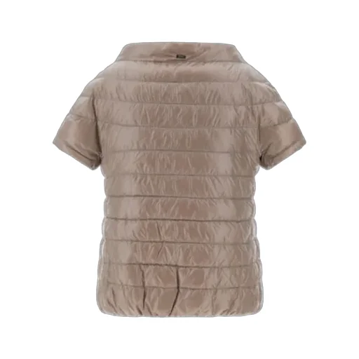 Quilted Short-Sleeved Down Jacket