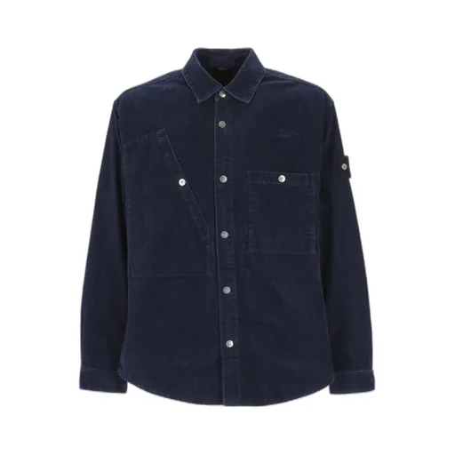 Stone Island Button-Up Long-Sleeved Shirt